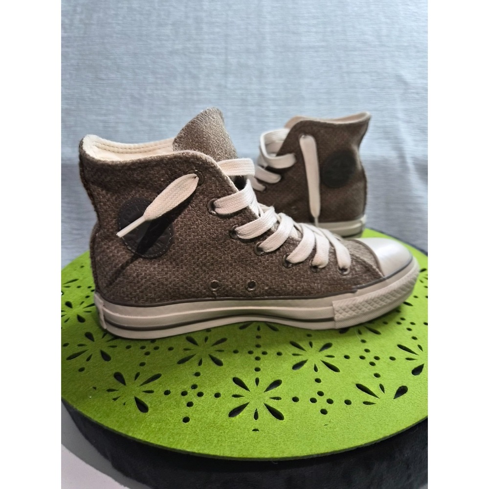 Converse Chuck Taylor All Star Unisex US M4/W6 Shoes Tweed Brown White Sneakers - Picture 8 of 8